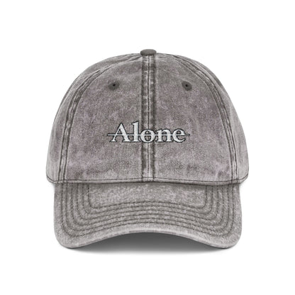 Alone- Distressed Vintage Cap