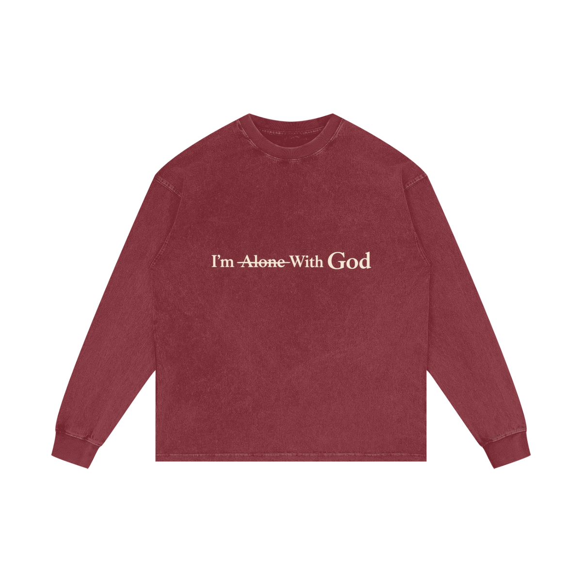 Alone- Oversize Long Sleeve T