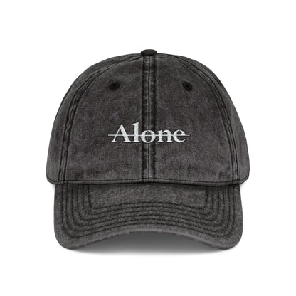 Alone- Distressed Vintage Cap