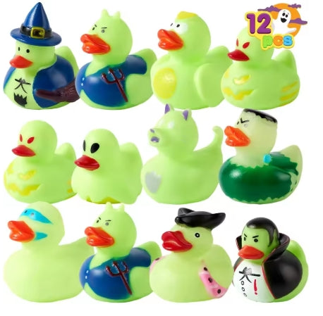 12 pcs Glow Ducks Water Toys Set (Free Gift)